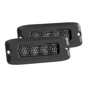 Rigid-Industries Spot Diffused Flush Mount SR-Q-Series Pro Midnight Edition Pair - Picture 1 of 6