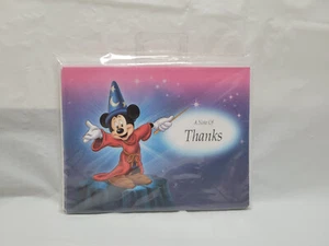 NOS VTG Disney Mickey Mouse Sorcerer "A Note of Thanks" Note Cards w/ Envelopes - Picture 1 of 2