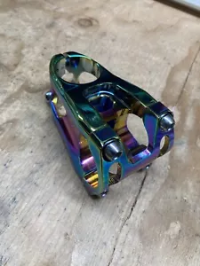 Anodized oil slick stem 50 mm 1 1/8 inch 31.8 mountain bike trail enduro DH - Picture 1 of 11