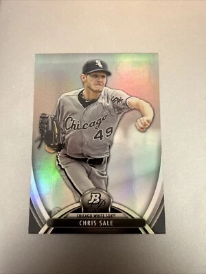 2013 Bowman Platinum - #97 Chris Sale Baseball Card 8OO - Image 1 of 2