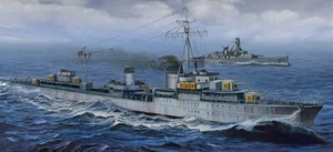 Modellino nave da montare model kit montaggio NAVE GERMAN ZERSTORSER Z-43 - Imagen 1 de 1