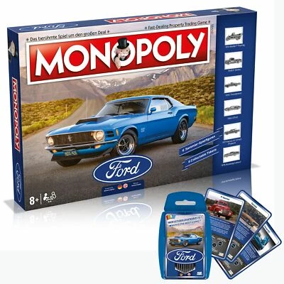 Monopoly Ford Edition Game Board Game German/English+ Top Trumps - Image 1 of 4