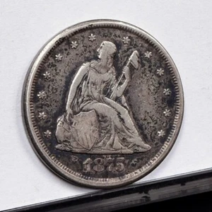 1875-CC Twenty Cent Piece - XF Details, Damaged (#55377-L) - Picture 1 of 8