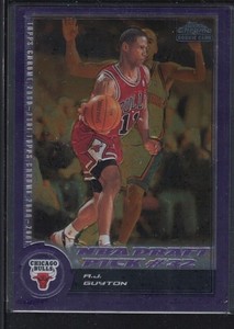 A. J. GUYTON 2000/01 TOPPS CHROME #182 RC ROOKIE BULLS SP #0109/1999
