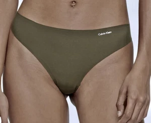 Nuevo Calvin Klein Mujer Talla Pequeña Invisibles Verde Tanga Panty Ropa Interior Nuevo con Etiquetas - Imagen 1 de 5