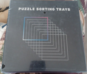 Puzzle Sorting Trays-8 Stackable Trays with Lids - Brand New
