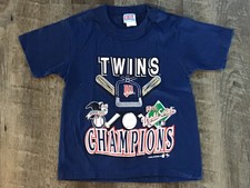 1991 Minnesota Twins World Series Champions Childs T-Shirt Size 6-8