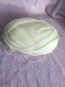 Crafts Large Soft Yellow Ball Yarn 5.0 Actual Weight 9 x 4" - Picture 1 of 3