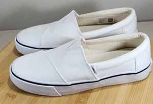 Toms Women Alpargata Fenix Slip On Canvas Sneakers White Wash Size 6.5 - Picture 1 of 6