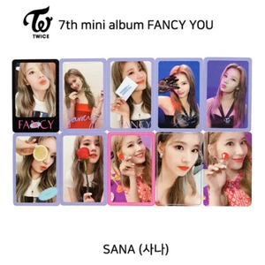  DUE VOLTE 7° mini album FANCY YOU cartolina fotografica ufficiale SANA KPOP K-POP - Foto 1 di 33