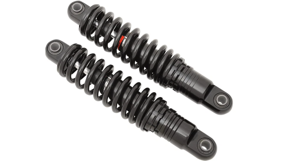 Black Premium Adjustable 13" Shocks 1991-2017 Harley Davidson Dyna Shock Coils - Image 1 of 1