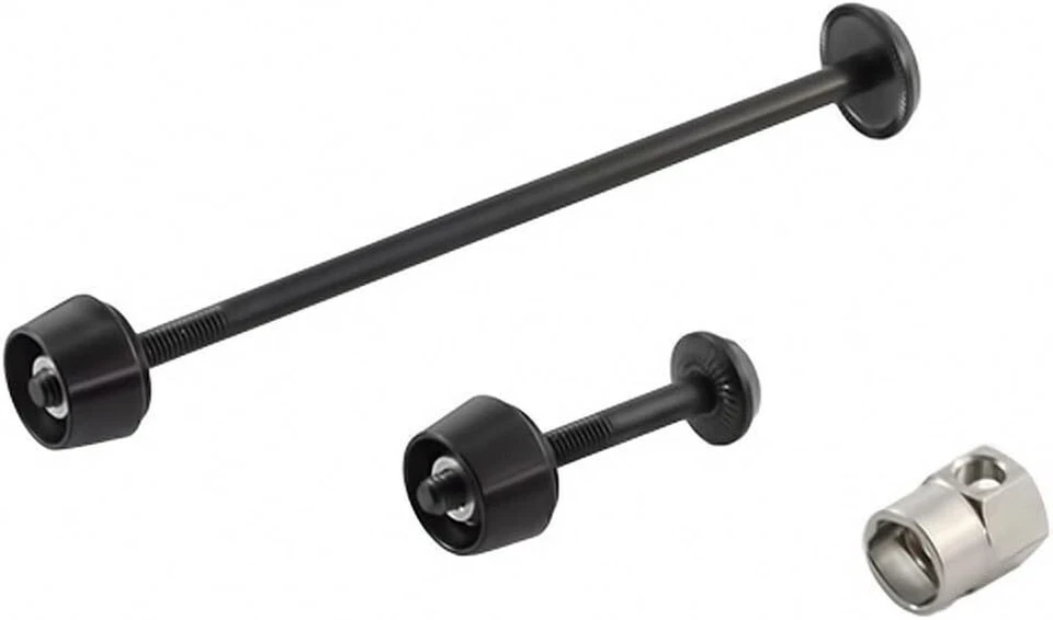 Pitlock Fahrrad Schnellspanner Diebstahlschutz 2-teilig SET 01 schwarz - Bild 1 von 1