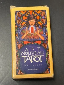 Art Nouveau Tarot Deck / Myers 1989 Belgium 1st Printing 79 Cards Instructions - Picture 1 of 21