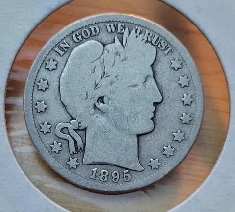 1895 S Barber Half Dollar Cover