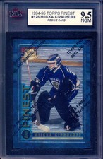 1994-95 Topps Finest #125 Miikka Kiprusoff Rookie Graded 9.5 N-GEM-MINT Flames