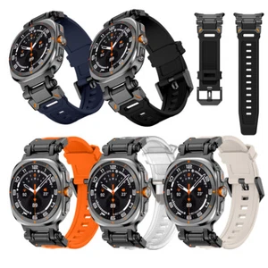 Metalowe etui ochronne pokrowiec silikonowy pasek do Samsung Galaxy Watch Ultra 47mm - Zdjęcie 1 z 31