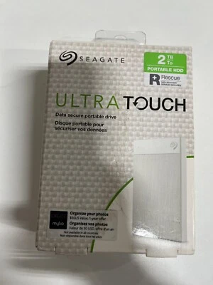 Seagate Backup Plus Ultra Touch HDD 2TB External Hard Drive - White USB-C (A8) - Image 1 of 2