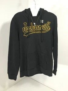 JACKSONVILLE JAGUARS JUNK FOOD BOYS ZIP UP HOODIE JACKET BLACK LARGE NEW - Picture 1 of 6