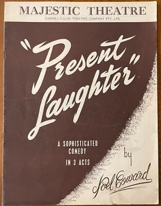 NOEL COWARD'S PRESENT LAUGHTER  VINTAGE THEATRE PROGRAM MELBOURNE 1948 FREE POST - Picture 1 of 7