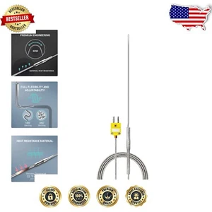 High-Performance Flexible K-Type Thermocouple Probe -40~2012°F, 1.6mm/150mm - Picture 1 of 7