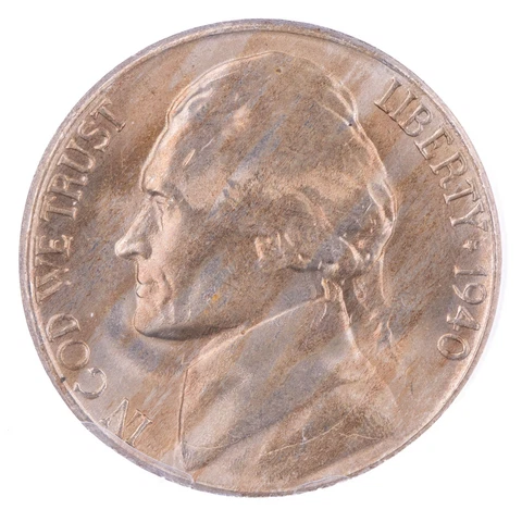 ERROR 1940 S Jefferson Nickel ANACS MS65 Die Cracks Certified 5c Cover