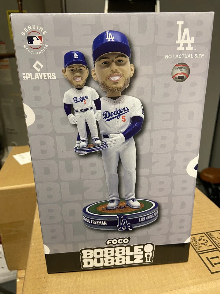 Freddie Freeman Los Angeles Dodgers Bobble Dubblz FOCO Bobblehead /27 Bobblehead - Image 1 of 1