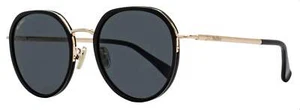 Gafas de sol Max Mara ovaladas Alt Fit MM0109-K 01A negras/doradas 54 mm - Imagen 1 de 3