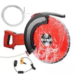 14'' Portable Electric Concrete Saw Wet/Dry Saw Cutter with Water Pump and Blade - Picture 1 of 17