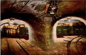 Postcard Illinois Underground Tunnel Chicago Illinois IL Unposted - Picture 1 of 2