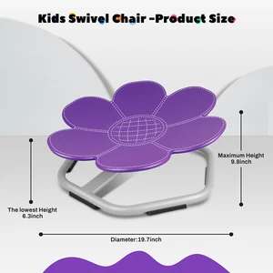 Sedile Sensoriale Spin,Sedia Girevole per Bambini Autistici,Sedia Girevole Base in Metallo - Foto 1 di 6