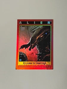 Alien Topps 75th Trading Card 1979 It Lives to Destroy! FOIL - Picture 1 of 2