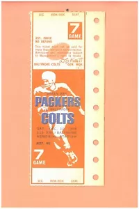 Green Bay Packers at Baltimore Colts 12-10-1966 ticket Super Bowl I Championship - Picture 1 of 2