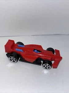 2019 Hot Wheels Mcdonalds Happy Meal 1/64 Plastic Red Indy Formula 1 Racecar - Picture 1 of 4