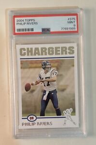2004 Topps Philip Rivers #375 Rookie RC PSA 9 San Diego Chargers Future HOF 