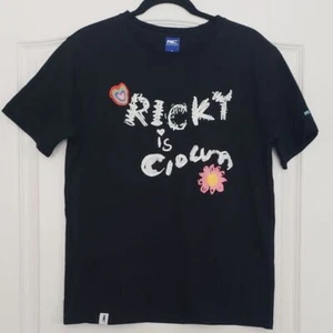 RIC Ricky is Clown Black Graphic Tshirt Sz S Streetwear Grunge Artsy Collect - Picture 1 of 8