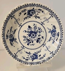 Johnson Bros Indies White Blue Floral Rare Vintage 5 1/8" Desert /Sauce  Bowl - Picture 1 of 4