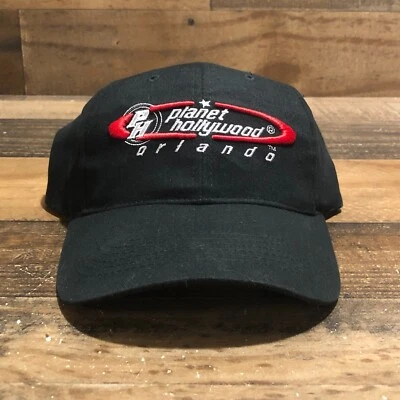 De colección Planet Hollywood Sombrero Correa Papá Gorra Para Hombres Negro Rojo Orlando Informal Foto 1 de 4
