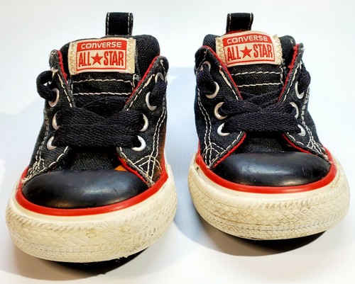 Scarpe bambino nere Converse All Star taglia 5