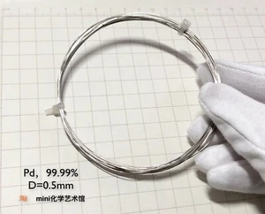  1 Piece Pure 99.99% Purity Palladium Pd Wire Sample Diameter 0.5mm Length 100mm - Picture 1 of 4
