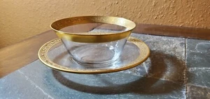 Tiffin-Franciscan MINTON CLEAR Finger Bowl & Underplate - Picture 1 of 5