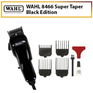 Wahl Super Taper Black Edition Genuine Barber Hair Clipper Shaver Trimmer(#8466) - Picture 1 of 12