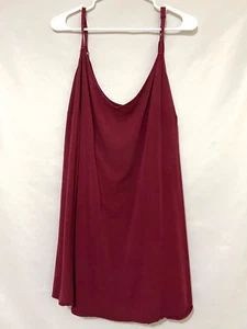 2021 Torrid Ava Womens 5X Burgundy Red Stretch Challis Cami Strappy Tank Top - Picture 1 of 5