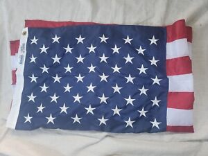 Vintage Annin Embroidered American Flag 3x5 100% Nylon Made in USA NWOT