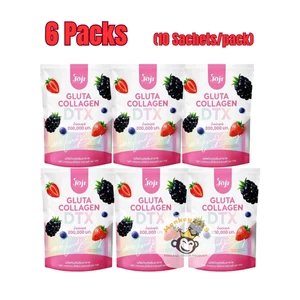 6x 10 sachet Joji Gluta Collagen DTX High Fiber Mixed Berry Flavor Radiant skin - Picture 1 of 13