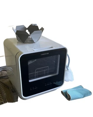 Farberware 24 pulgadas Lavavajillas portátil digital blanco de 120 voltios con 5 ciclos Foto 1 de 4