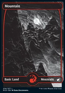 Magic/MTG Mountain (V.1) MID-274 Land Englisch NM - Bild 1 von 2