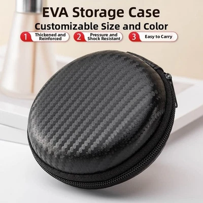 Round EVA Carrying Case for Earphones Cables and Small Electronic Devices - Image 1 of 4