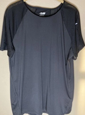 Camisa deportiva para mujer Avia talla XXL (20) manga transparente camiseta negra Foto 1 de 4