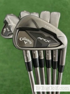 Callaway Apex 19 Black Smoke Forged Iron Set 5-P / NS Pro Modus Tour 105 Stiff - Picture 1 of 10