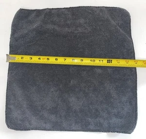 Toalla de microfibra gris usada - trapo de limpieza utilitario de 15” x 15” - gris - Imagen 1 de 4